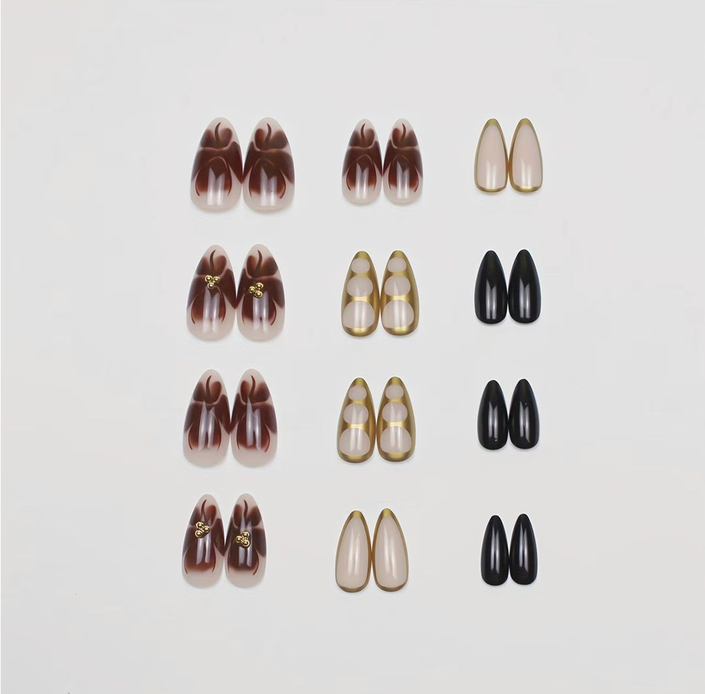 The Saint Noir Set | 24-Piece Press-On Nail Collection