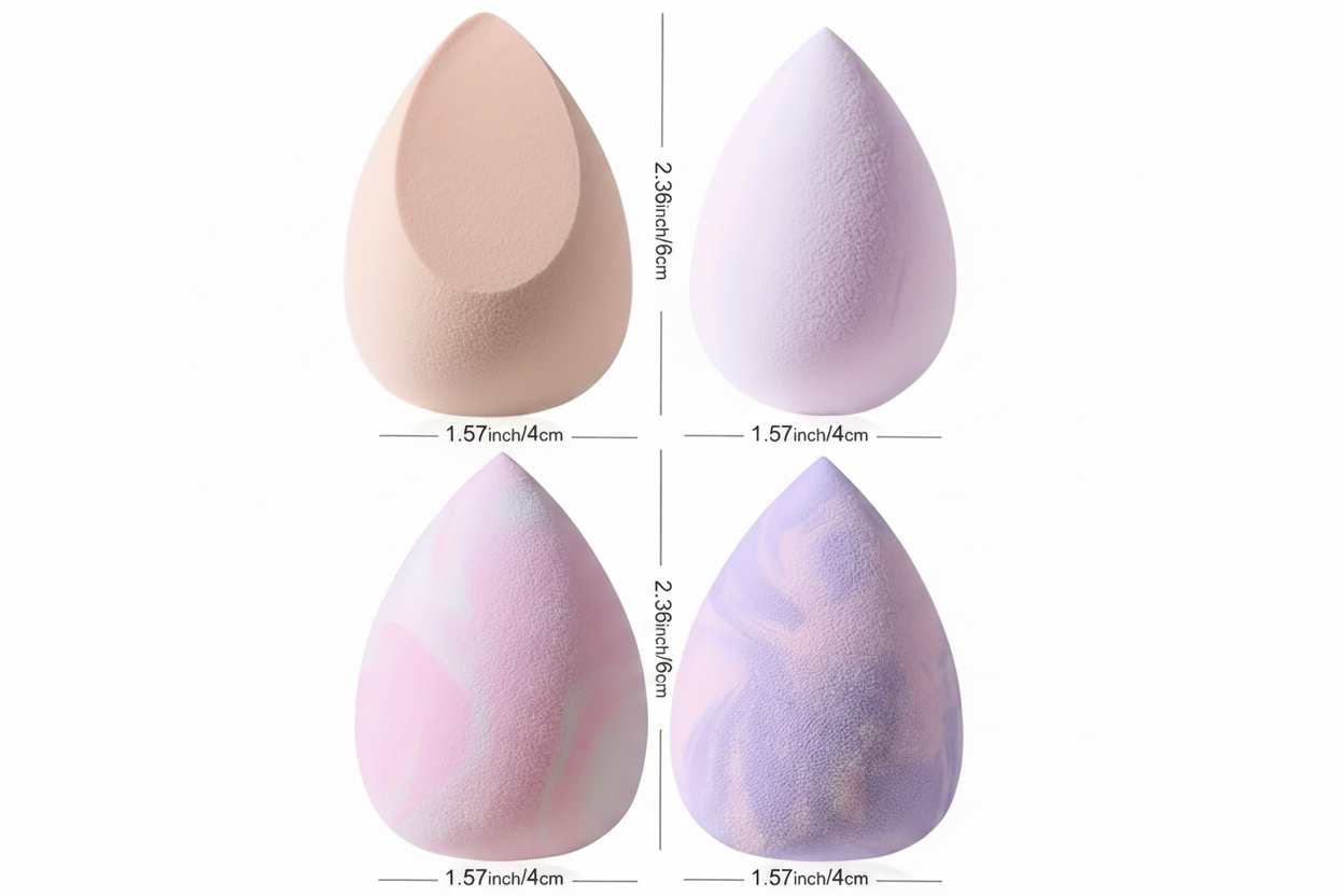Blending Sponge Set with Dimensions