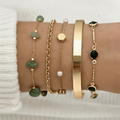 Gold Bracelet Stack Enhanced