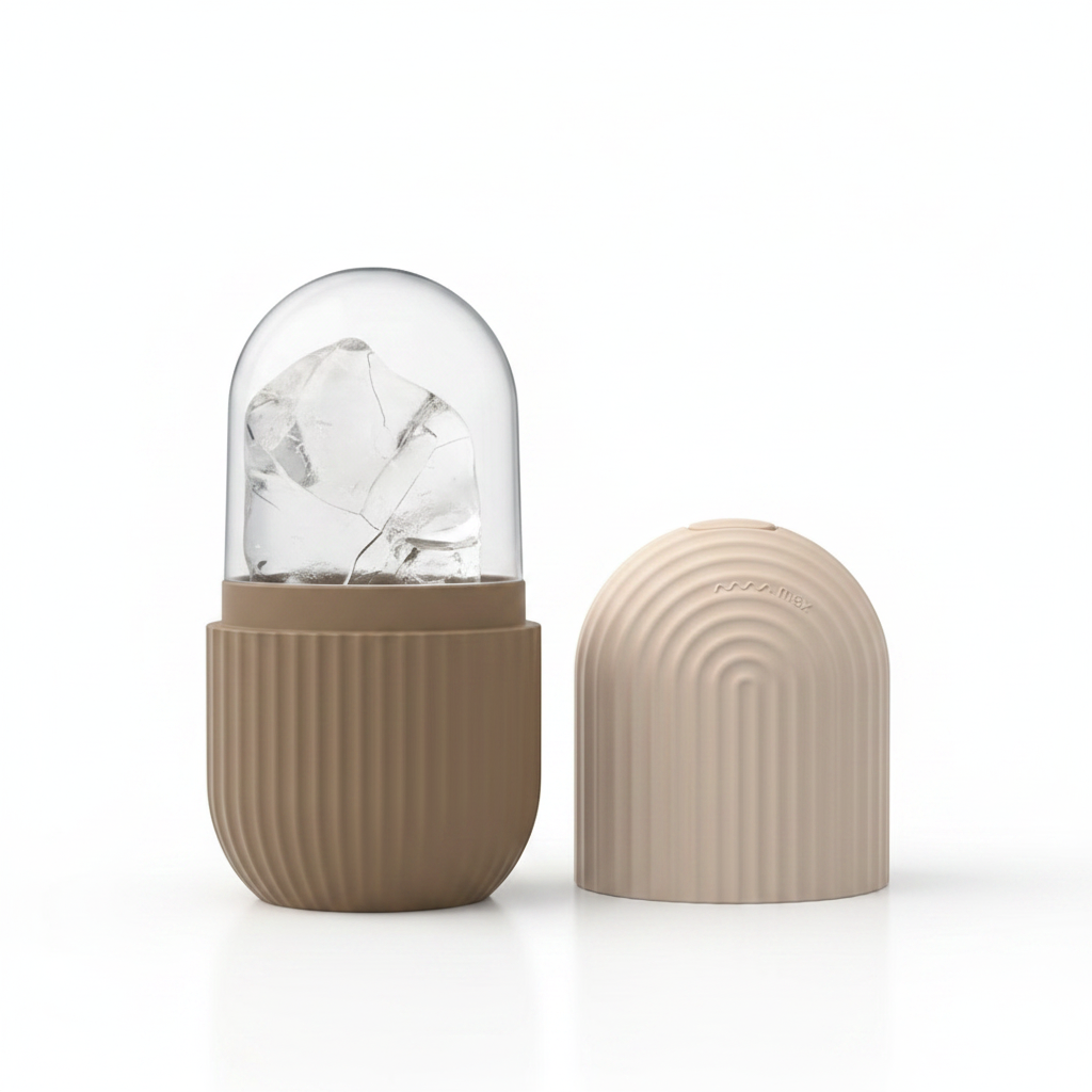 Ice Roller Set Beige & Taupe — White Background
