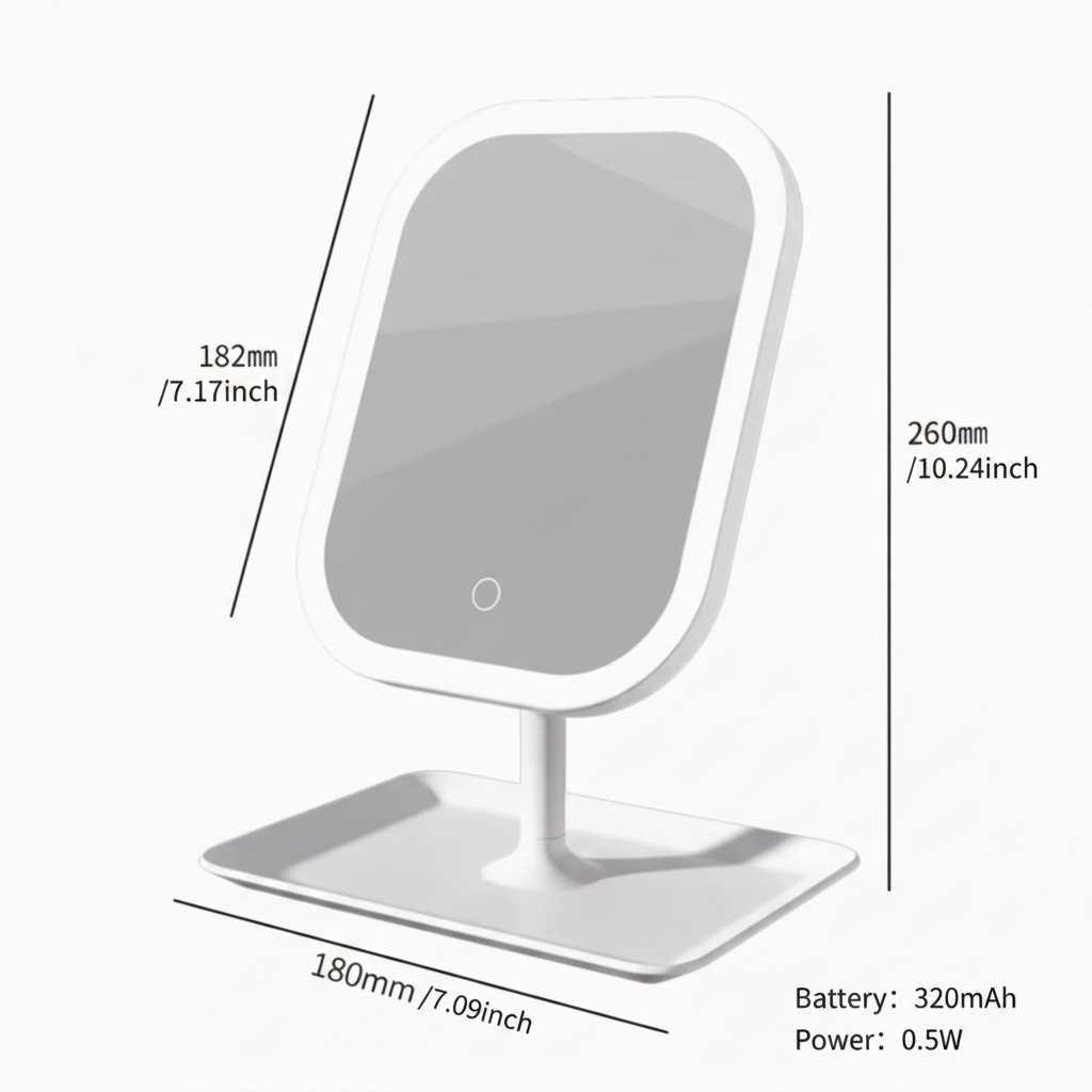 LED Vanity Mirror Dimensions
