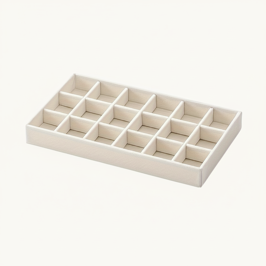 Velvet Grid Tray - White Background